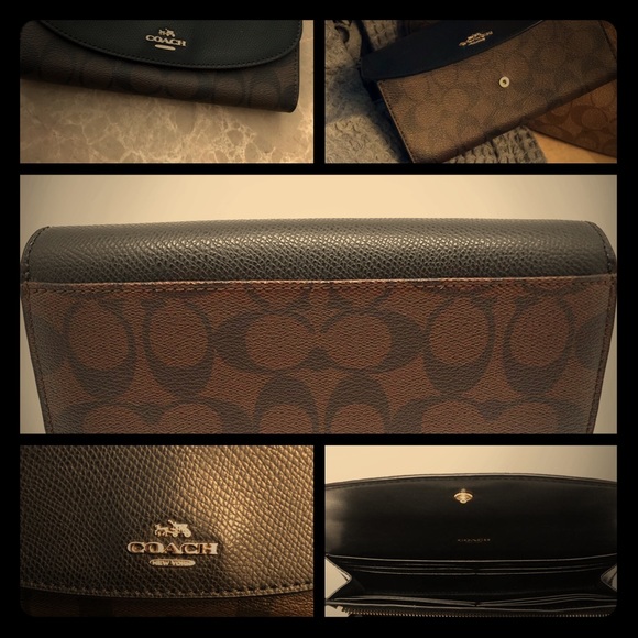 Coach Handbags - Coach Signature PVC Slim Envelope Wallet